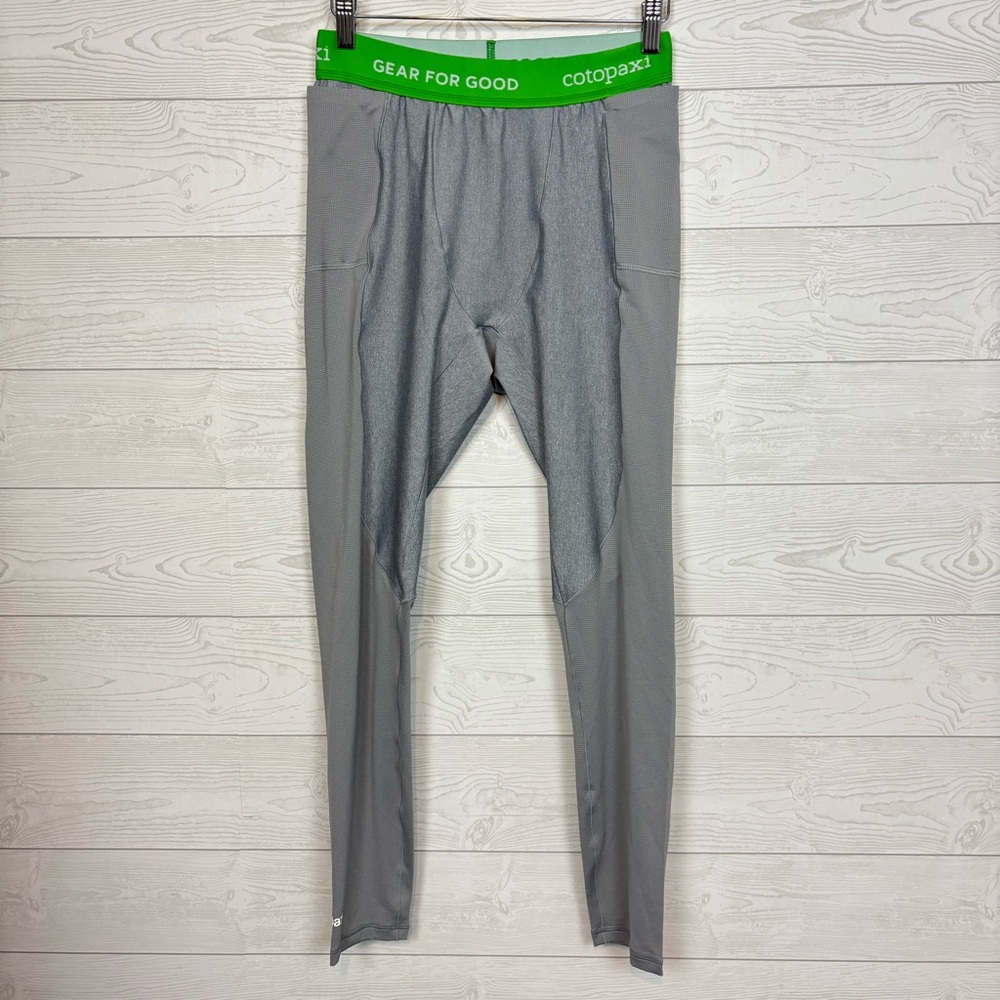 Cotopaxi Men’s Wazimu Tights Athletic Size Large Green/Gray
